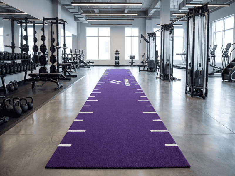 Sled weight testing on turf